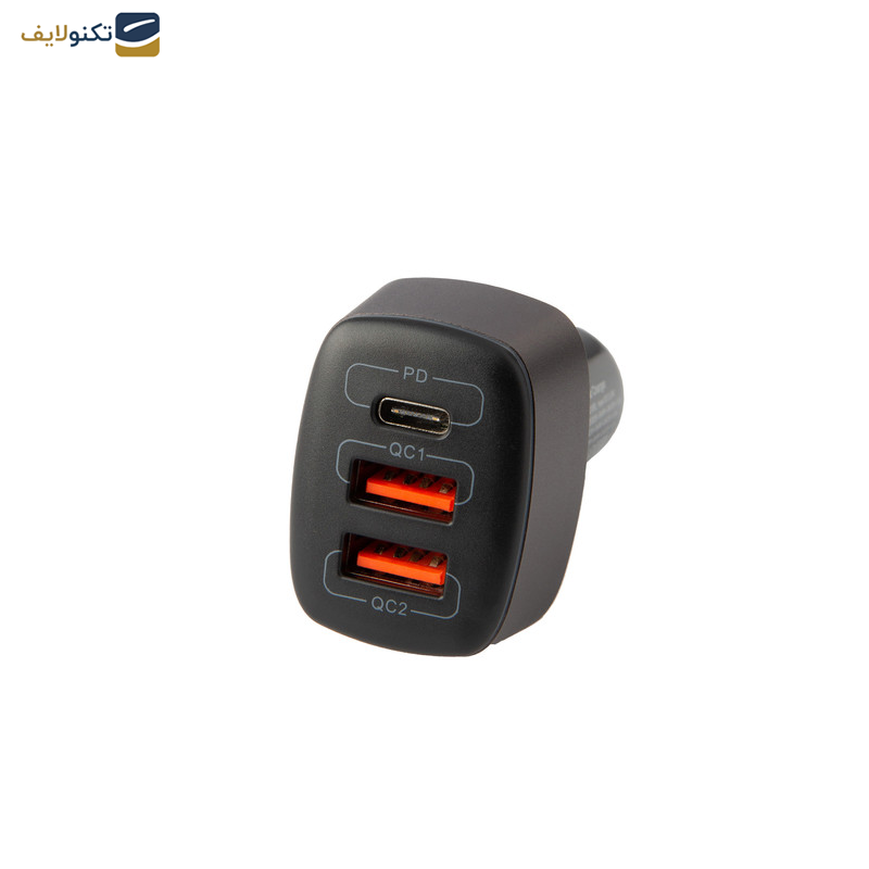 شارژر فندکی 56 وات هترون مدل HCC3210PQ به همراه کابل USB-C شارژر فندکی 56 وات هترون مدل HCC3210PQ به همراه کابل USB-C