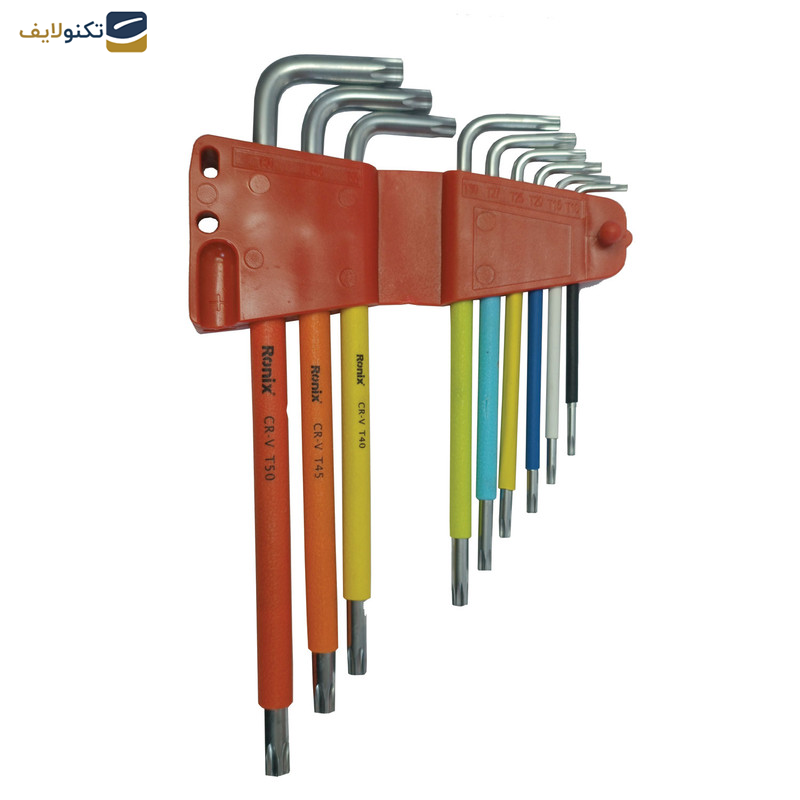 آچار ستاره ای رونیکس مدل RH-2043 مجموعه 9 عددی آچار ستاره ای رونیکس مدل RH-2043 مجموعه 9 عددی