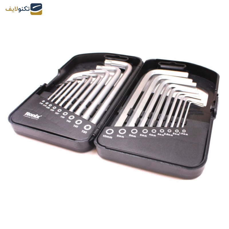 مجموعه 18 عددی آچار آلن و ستاره ای رونیکس مدل RX-2051 مجموعه 18 عددی آچار آلن و ستاره ای رونیکس مدل RX-2051