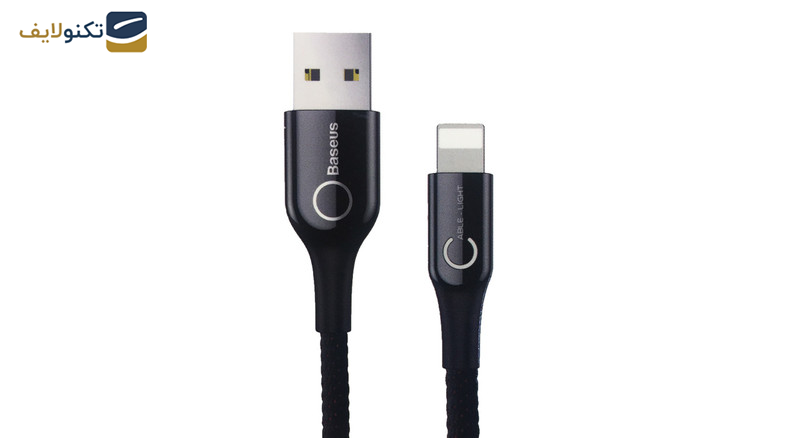 کابل تبدیل USB به Lightning باسئوس مدل C-Shaped به طول 1 متر کابل تبدیل USB به Lightning باسئوس مدل C-Shaped به طول 1 متر