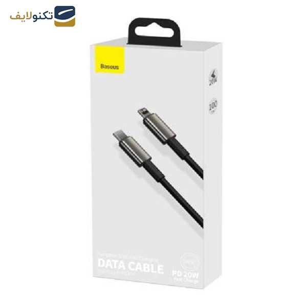 کابل تبدیل USB-C به لایتنینگ باسئوس مدل CATLWJ-01 20W طول 1متر کابل تبدیل USB-C به لایتنینگ باسئوس مدل CATLWJ-01 20W طول 1متر