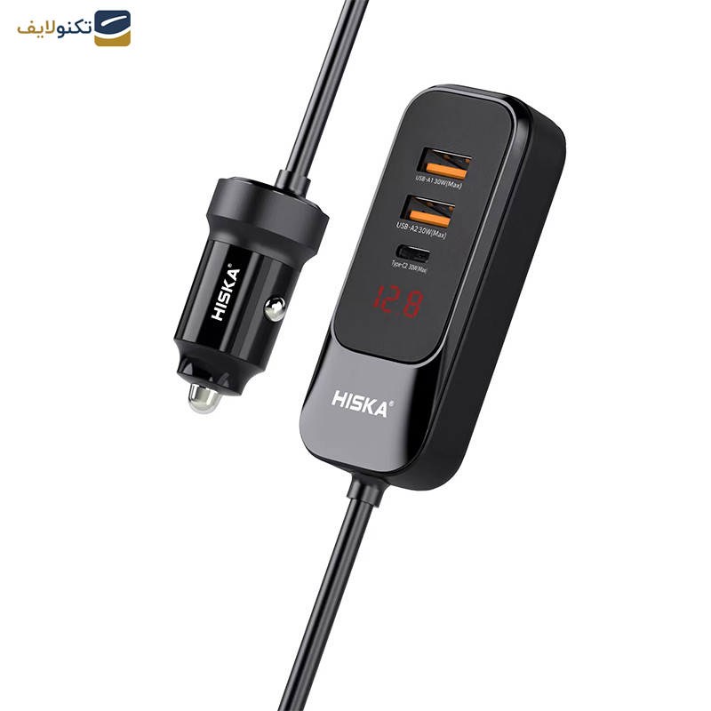 شارژر فندکی 120 وات هیسکا مدل HCC-327 شارژر فندکی 120 وات هیسکا مدل HCC-327