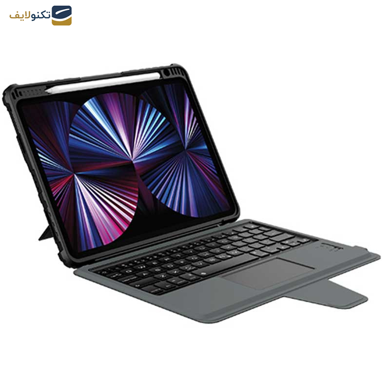 کیف کلاسوری کیبورد دار نیلکین مدل Bumper Combo Keyboard مناسب برای تبلت اپل iPad Air 11 2024 / Air 10.9 2022 / Air 4 / Air 5 / Air 6 / Air 2020 / Ipad Pro 11 2020 / 2021 / 2022 کیف کلاسوری کیبورد دار نیلکین مدل Bumper Combo Keyboard مناسب برای تبلت اپل iPad Air 11 2024 / Air 10.9 2022 / Air 4 / Air 5 / Air 6 / Air 2020 / Ipad Pro 11 2020 / 2021 / 2022