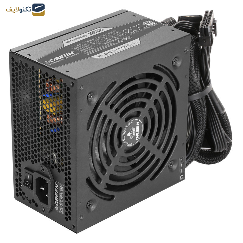 منبع تغذیه کامپیوتر گرین مدل GP500A-ECO Rev3.1 منبع تغذیه کامپیوتر گرین مدل GP500A-ECO Rev3.1