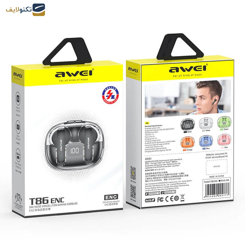 هندزفری بلوتوثی اوی مدل T86ENC هندزفری بلوتوثی اوی مدل T86ENC