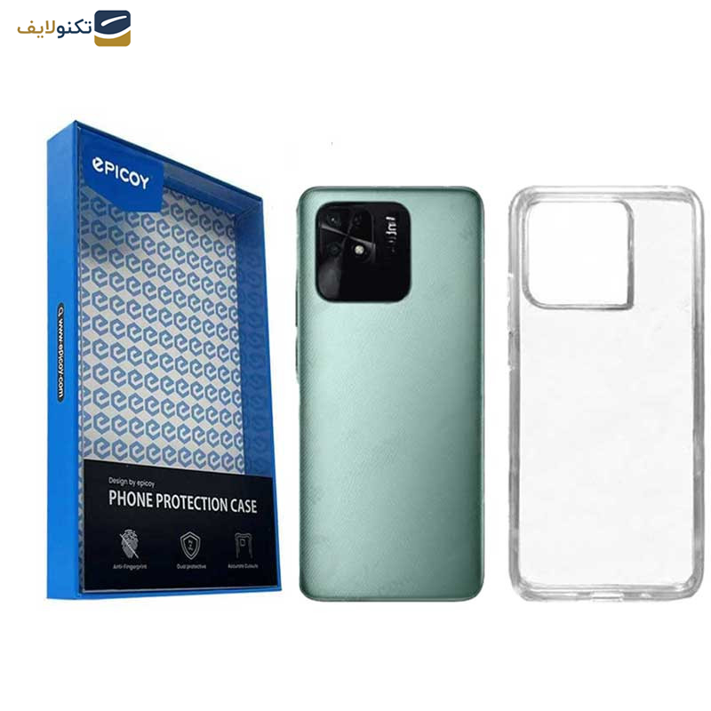 کاور اپیکوی مدل Transparent Clear مناسب برای گوشی موبایل شیائومی Redmi 10C/ Poco C40 کاور اپیکوی مدل Transparent Clear مناسب برای گوشی موبایل شیائومی Redmi 10C/ Poco C40