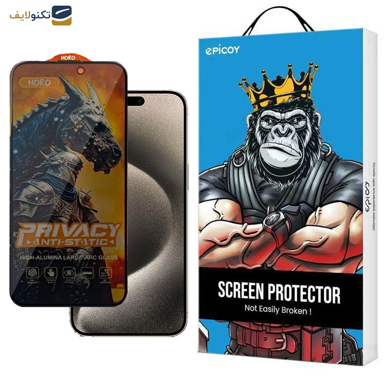 محافظ صفحه نمایش حریم شخصی اپیکوی مدل Knight Privacy مناسب برای گوشی موبایل اپل iPhone 15 Pro Max محافظ صفحه نمایش حریم شخصی اپیکوی مدل Knight Privacy مناسب برای گوشی موبایل اپل iPhone 15 Pro Max
