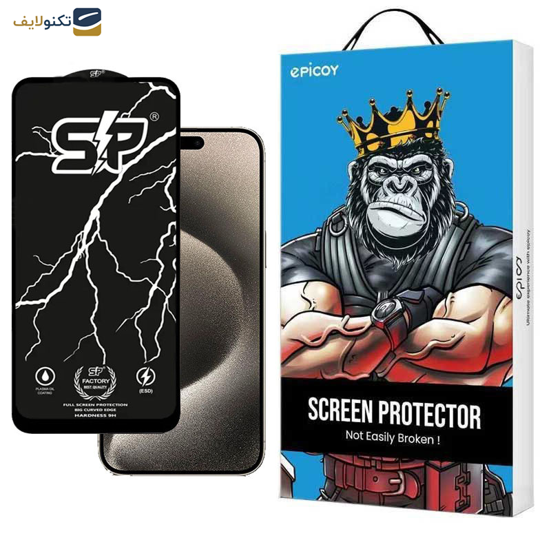 محافظ صفحه نمایش اپیکوی مدل SP Factory مناسب برای گوشی موبایل اپل iPhone 15 Pro Max محافظ صفحه نمایش اپیکوی مدل SP Factory مناسب برای گوشی موبایل اپل iPhone 15 Pro Max