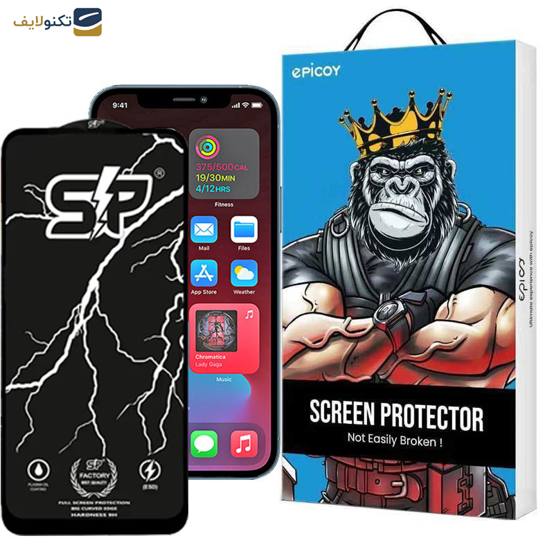 محافظ صفحه نمایش اپیکوی مدل SP Factory مناسب برای گوشی موبایل اپل iPhone 12 pro Max محافظ صفحه نمایش اپیکوی مدل SP Factory مناسب برای گوشی موبایل اپل iPhone 12 pro Max