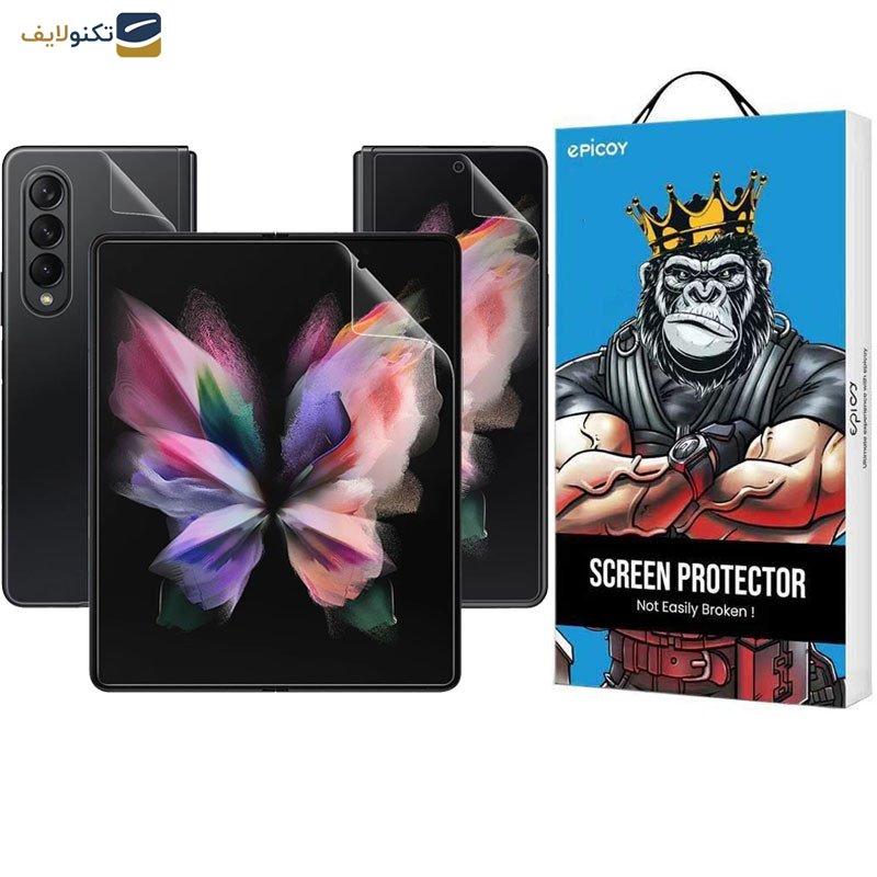 محافظ صفحه نمایش اپیکوی مدل Full Body 360 مناسب برای گوشی موبایل سامسونگ Galaxy Z Fold 5 به همراه محافظ پشت گوشی محافظ صفحه نمایش اپیکوی مدل Full Body 360 مناسب برای گوشی موبایل سامسونگ Galaxy Z Fold 5 به همراه محافظ پشت گوشی