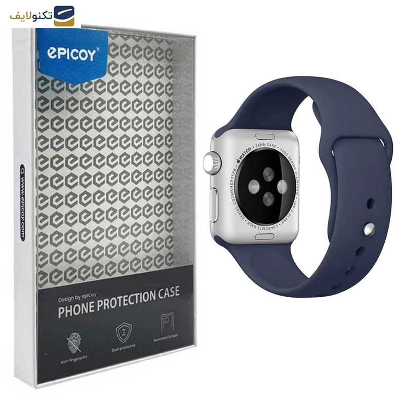 بند اپیکوی مدل SiliconBand مناسب برای اپل واچ 38/40/41 میلی متری بند اپیکوی مدل SiliconBand مناسب برای اپل واچ 38/40/41 میلی متری