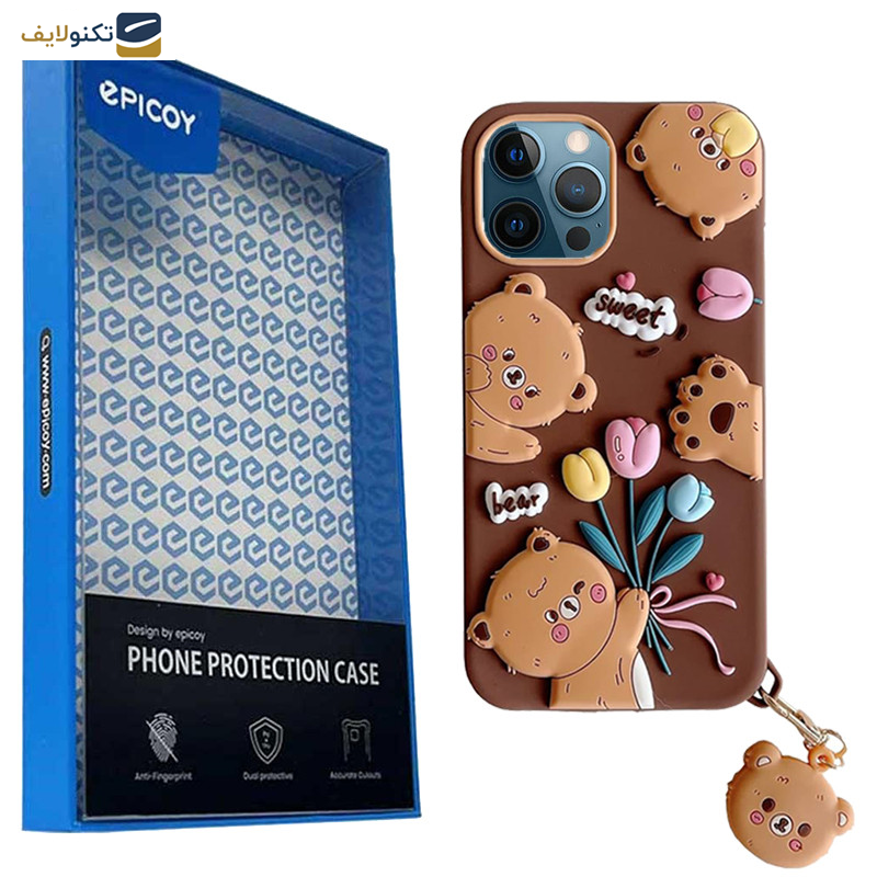کاور اپیکوی مدل Chubby Bear مناسب برای گوشی موبایل اپل iPhone 12 Pro Max به همراه آویز کاور اپیکوی مدل Chubby Bear مناسب برای گوشی موبایل اپل iPhone 12 Pro Max به همراه آویز