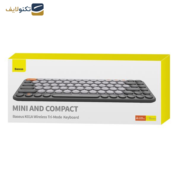 کیبورد بی سیم بیسوس مدل K01A B00955503833 Wireless Tri-Mode کیبورد بی سیم بیسوس مدل K01A B00955503833 Wireless Tri-Mode
