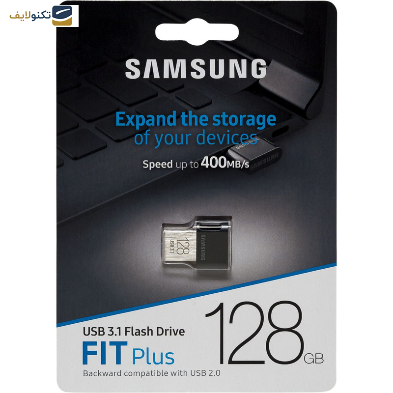 فلش مموری سامسونگ مدل FIT Plus USB 3.1 ظرفیت 128 گیگابایت فلش مموری سامسونگ مدل FIT Plus USB 3.1 ظرفیت 128 گیگابایت