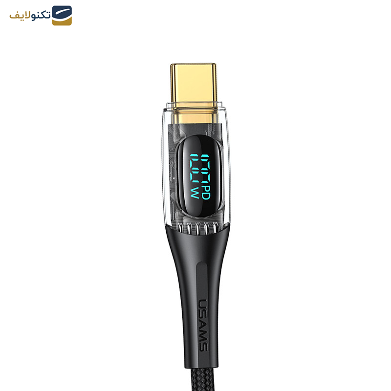 کابل تبدیل USB-C به USB-C یوسمز مدل Sj590 طول 1.2 متر کابل تبدیل USB-C به USB-C یوسمز مدل Sj590 طول 1.2 متر