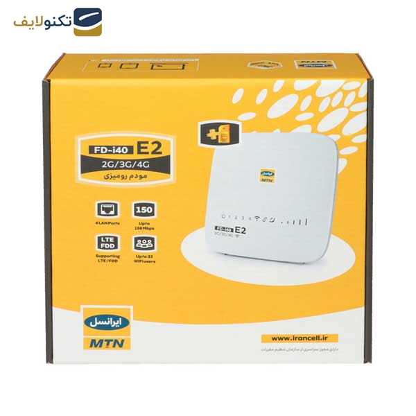 مودم 3G/4G ایرانسل مدل FDi40 E2  مودم 3G/4G ایرانسل مدل FDi40 E2