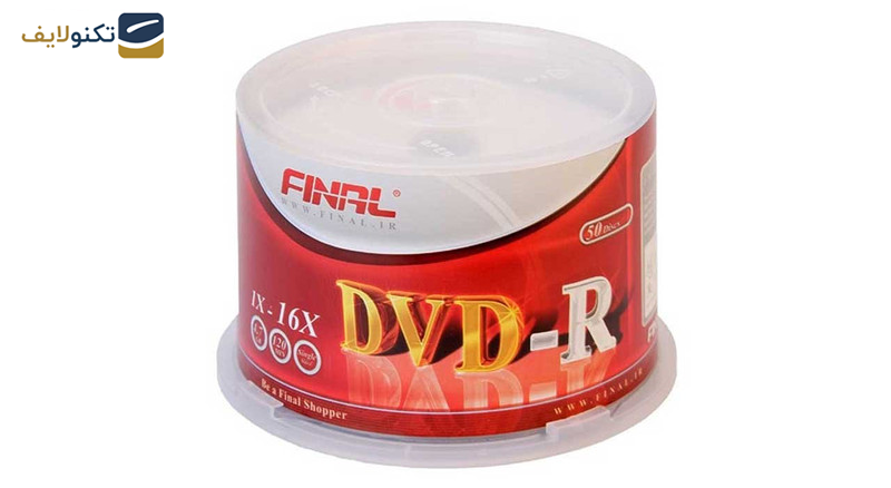دی وی دی خام فینال مدل DVD-R بسته 50 عددی دی وی دی خام فینال مدل DVD-R بسته 50 عددی