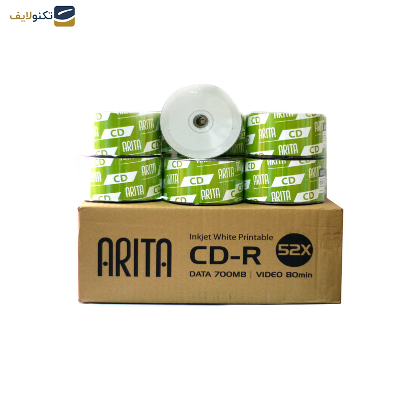 سی دی خام آریتا مدل 52X بسته 50 عددی سی دی خام آریتا مدل 52X بسته 50 عددی