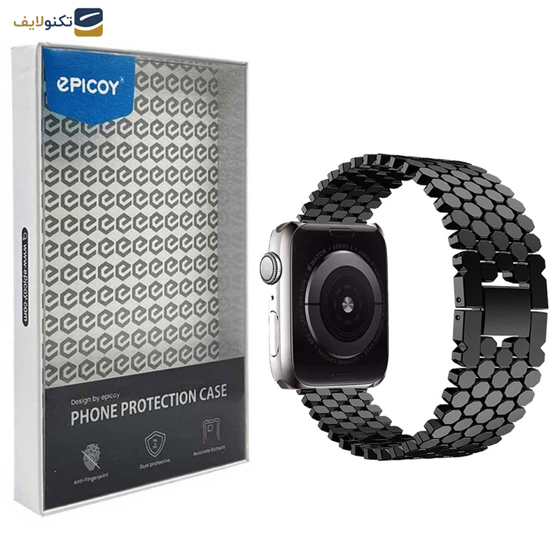 بند اپیکوی مدل Cartier Hexagon مناسب برای اپل واچ 42/44/45/49 میلی متری بند اپیکوی مدل Cartier Hexagon مناسب برای اپل واچ 42/44/45/49 میلی متری