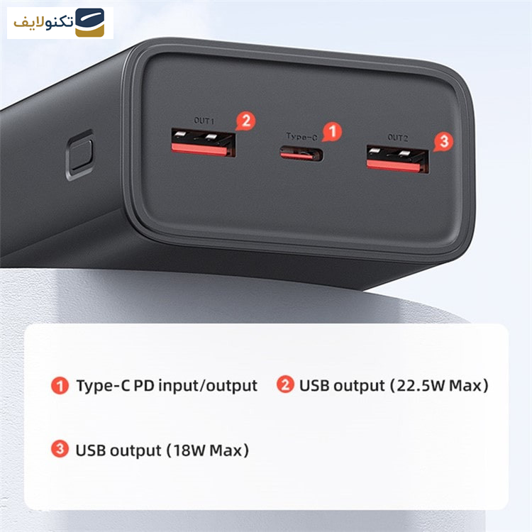 پاوربانک یوسمز مدل CD185 ظرفیت 30000 میلی آمپر ساعت به همراه کابل USB-C پاوربانک یوسمز مدل CD185 ظرفیت 30000 میلی آمپر ساعت به همراه کابل USB-C