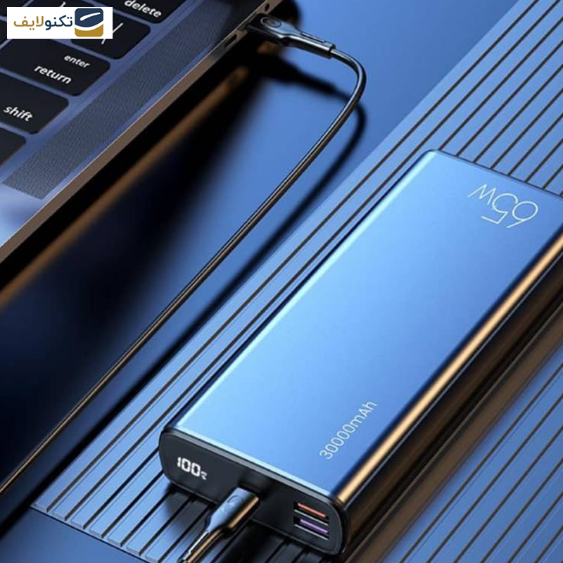 پاوربانک یوسمز مدل CD165 ظرفیت 30000 میلی آمپر ساعت به همراه کابل USB-C پاوربانک یوسمز مدل CD165 ظرفیت 30000 میلی آمپر ساعت به همراه کابل USB-C