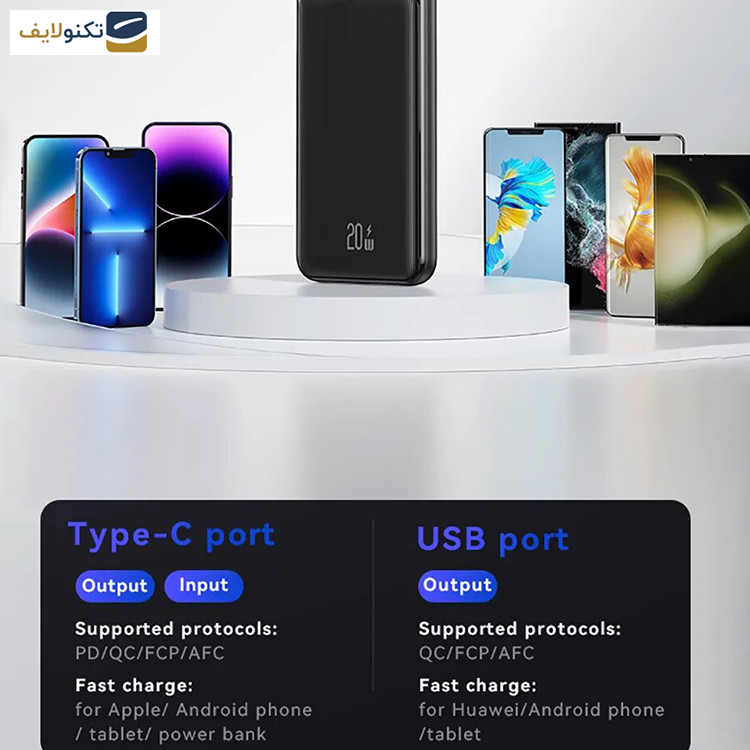 پاوربانک یوسمز مدل CD199 ظرفیت 20000 میلی آمپر ساعت پاوربانک یوسمز مدل CD199 ظرفیت 20000 میلی آمپر ساعت