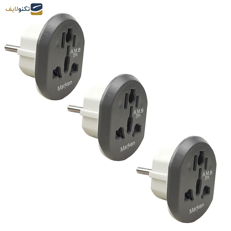 مبدل برق مارکن مدل 20 آمپر مجموعه 3 عددی مبدل برق مارکن مدل 20 آمپر مجموعه 3 عددی