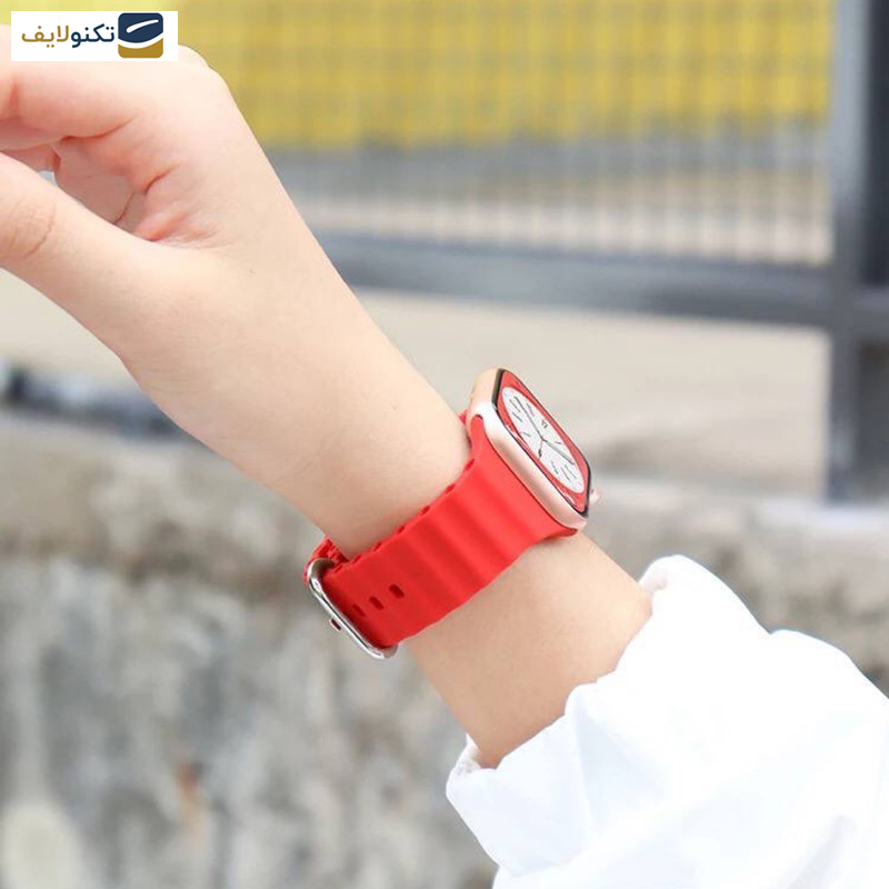 بند مدل Ocean مناسب برای اپل واچ 42/44/45 میلی متری بند مدل Ocean مناسب برای اپل واچ 42/44/45 میلی متری