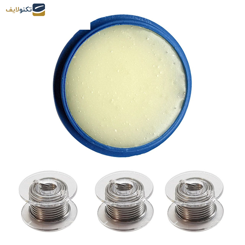 سیم لحیم مدل SL-110 بسته سه عددی به همراه روغن لحیم سیم لحیم مدل SL-110 بسته سه عددی به همراه روغن لحیم