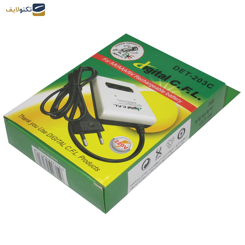 شارژر باتری دیجیتال سی اف ال مدل DET-203C شارژر باتری دیجیتال سی اف ال مدل DET-203C