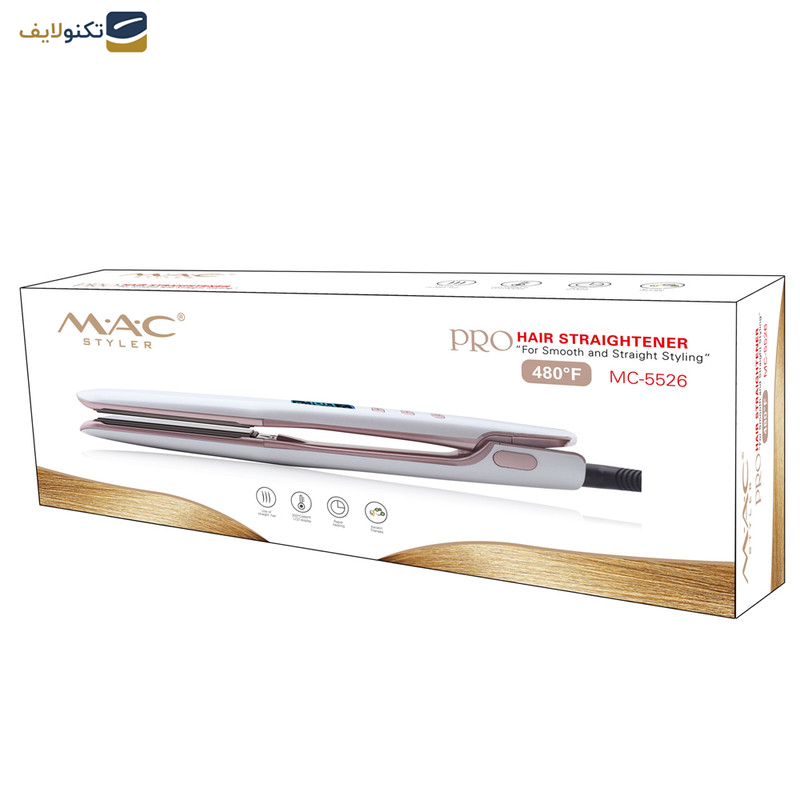 اتو و حالت دهنده ی مو مک استایلر مدل MC-5526 اتو و حالت دهنده ی مو مک استایلر مدل MC-5526
