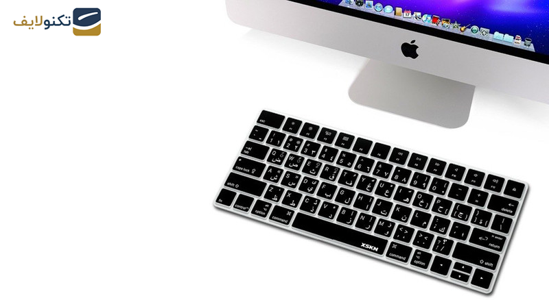 برچسب حروف فارسی کیبورد مدل black design برچسب حروف فارسی کیبورد مدل black design