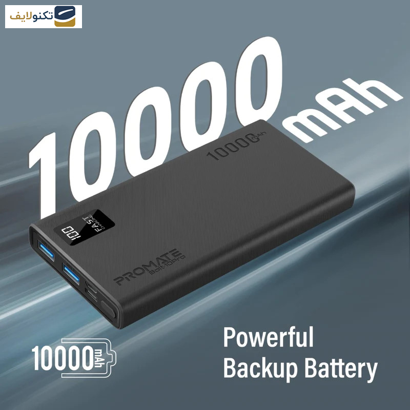 پاوربانک پرومیت مدل BOLT-10PRO.BLACK ظرفیت 10000 میلی آمپر ساعت پاوربانک پرومیت مدل BOLT-10PRO.BLACK ظرفیت 10000 میلی آمپر ساعت