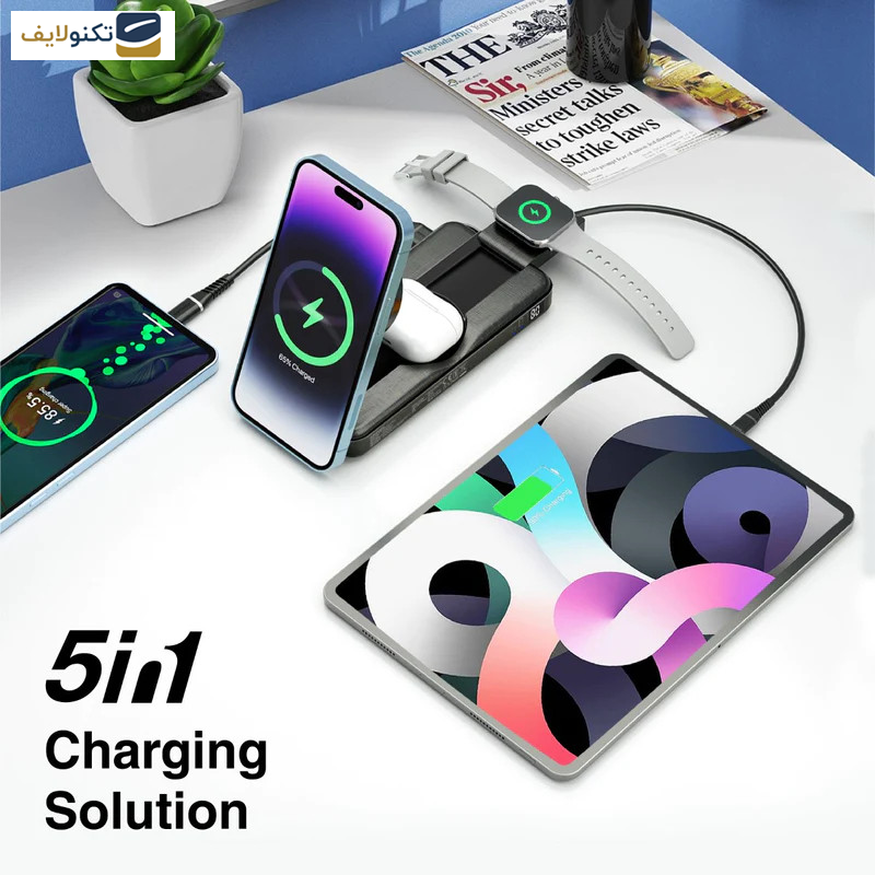 پاوربانک پرومیت مدل POWERPACK-FOLD به ظرفیت 10000 میلی آمپرساعت پاوربانک پرومیت مدل POWERPACK-FOLD به ظرفیت 10000 میلی آمپرساعت