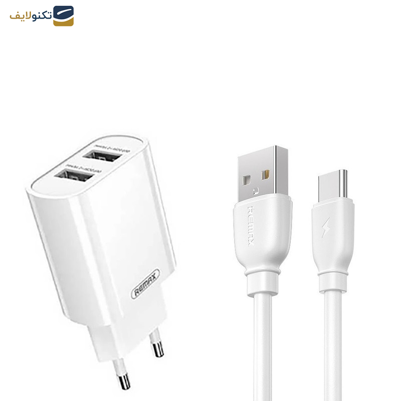 شارژ دیواری ریمکس مدل RP-U35 به همراه کابل تبدیل USB-C  شارژ دیواری ریمکس مدل RP-U35 به همراه کابل تبدیل USB-C