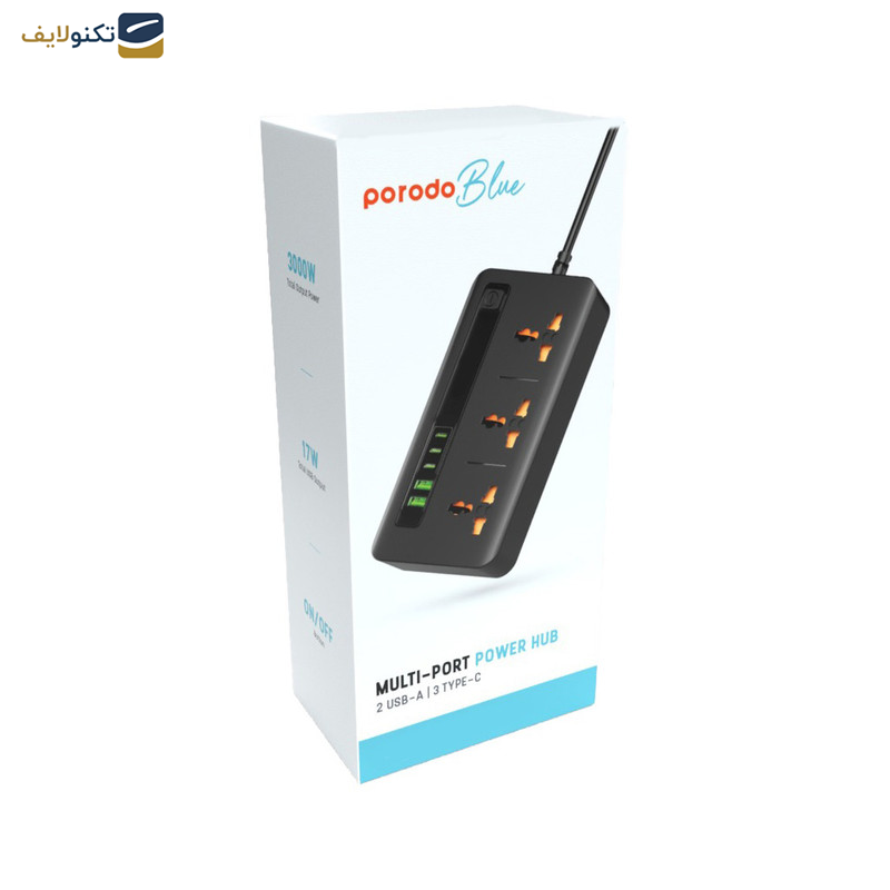 چندراهی برق پرودو مدل Multi Port Power Hub چندراهی برق پرودو مدل Multi Port Power Hub