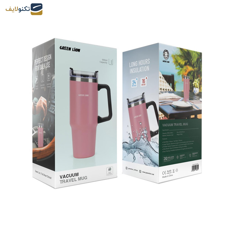 ماگ سفری گرین لاین مدل Vacuum گنجایش 0.9 لیتر ماگ سفری گرین لاین مدل Vacuum گنجایش 0.9 لیتر