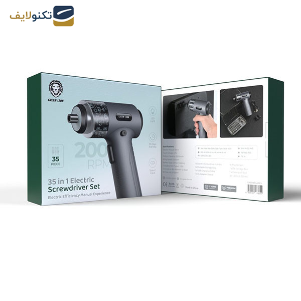 پیچ گوشتی شارژی گرین لاین مدل GN35IN1ELSDG پیچ گوشتی شارژی گرین لاین مدل GN35IN1ELSDG