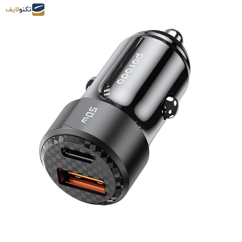 شارژر فندکی 50 وات پرودو مدل PD-CC50W-BU