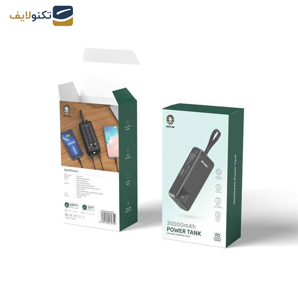 پاور بانک گرین لاین مدل power tank ظرفیت 300000 میلی آمپر ساعت پاور بانک گرین لاین مدل power tank ظرفیت 300000 میلی آمپر ساعت