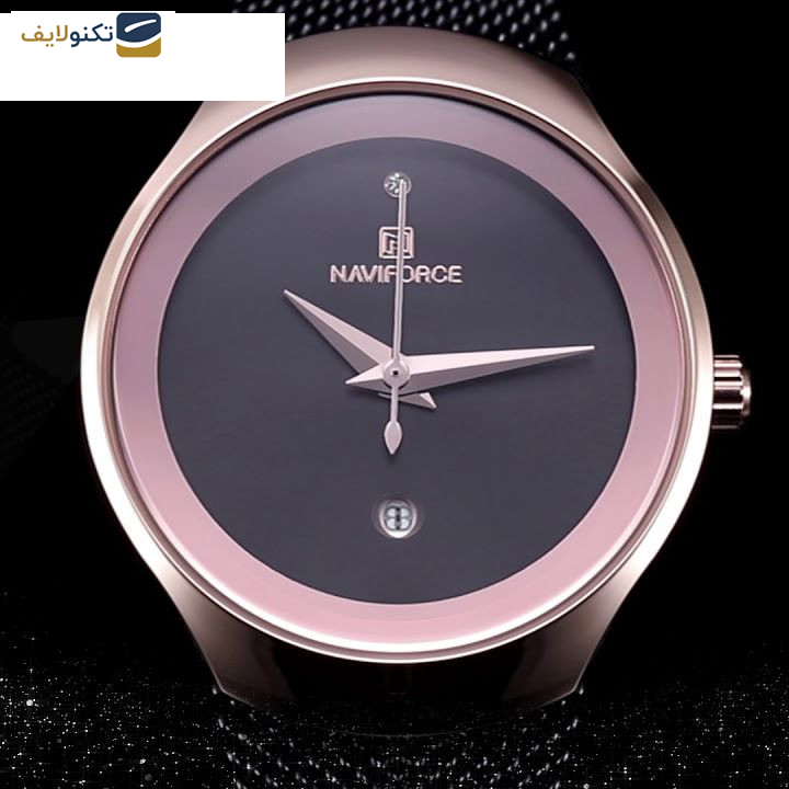 ساعت مچی عقربه ای زنانه نیوی فورس مدل NF5004-BL-RG ساعت مچی عقربه ای زنانه نیوی فورس مدل NF5004-BL-RG
