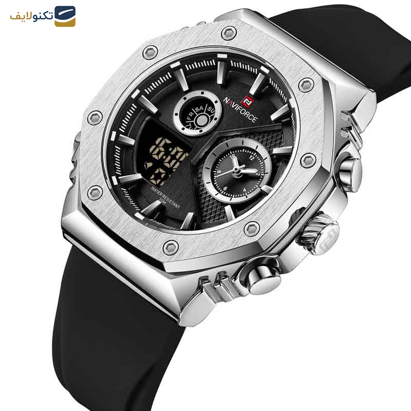 ساعت مچی دیجیتال مردانه نیوی فورس مدل NF9216 S B B ساعت مچی دیجیتال مردانه نیوی فورس مدل NF9216 S B B