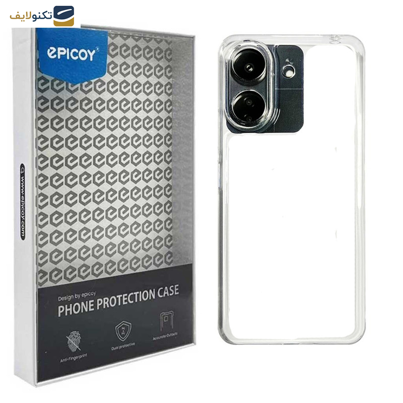 کاور اپیکوی مدل Transparent Clear مناسب برای گوشی موبایل شیائومی Redmi 13C 4G / Poco C65 کاور اپیکوی مدل Transparent Clear مناسب برای گوشی موبایل شیائومی Redmi 13C 4G / Poco C65