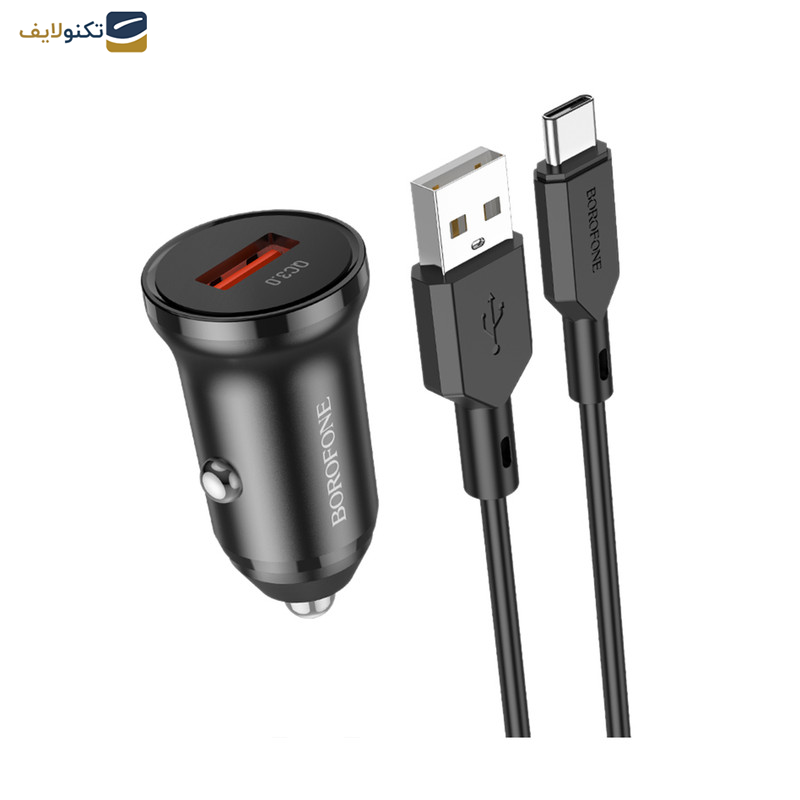 شارژر فندکی بروفون مدل BZ18 QC3.0 18W به همراه کابل تبدیل USB-C شارژر فندکی بروفون مدل BZ18 QC3.0 18W به همراه کابل تبدیل USB-C