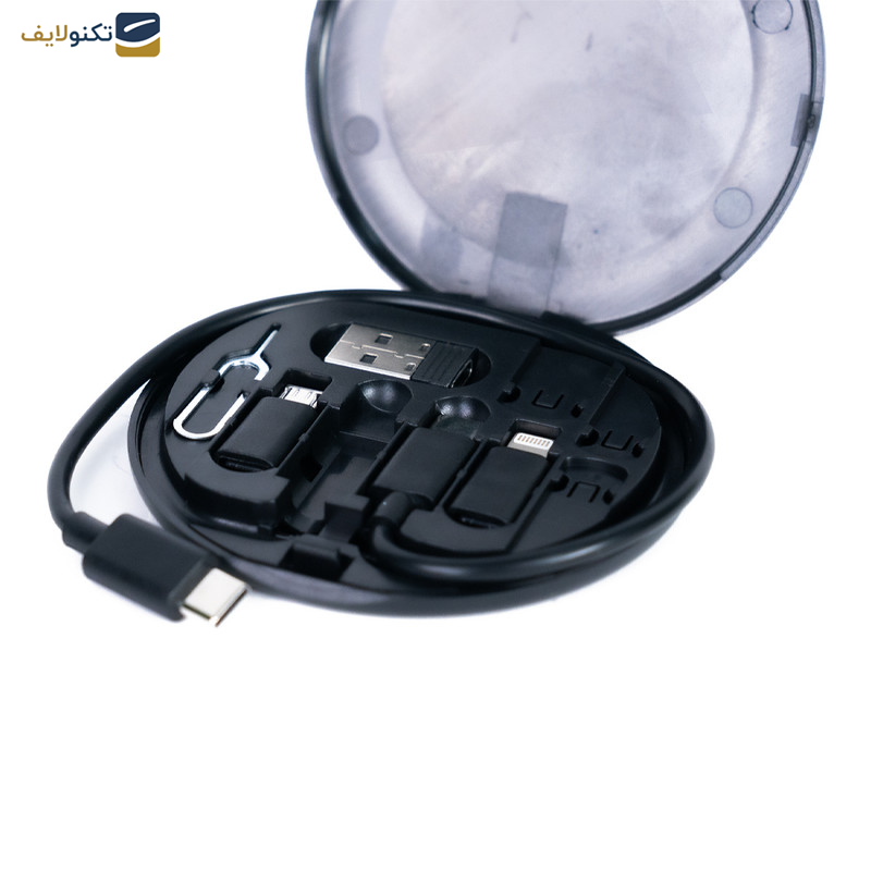 کابل تبدیل USB-C به USB-C / لایتنینگ / USB / micro-USB فوربری مدل RC190 طول 0.23 متر کابل تبدیل USB-C به USB-C / لایتنینگ / USB / micro-USB فوربری مدل RC190 طول 0.23 متر