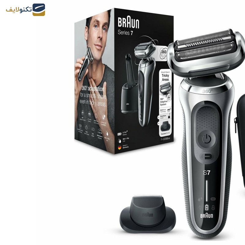 ماشین اصلاح موی صورت براون مدل 71s7200cc ماشین اصلاح موی صورت براون مدل 71s7200cc