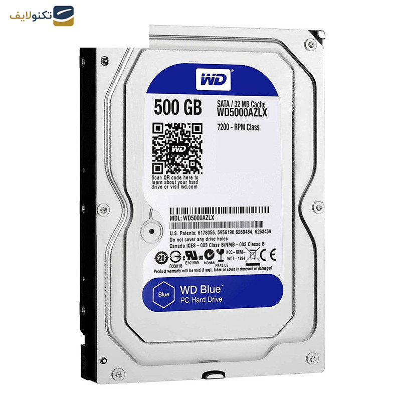 هارددیسک اینترنال وسترن دیجیتال مدل Blue WD5000AZLX ظرفیت 500 گیگابایت هارددیسک اینترنال وسترن دیجیتال مدل Blue WD5000AZLX ظرفیت 500 گیگابایت