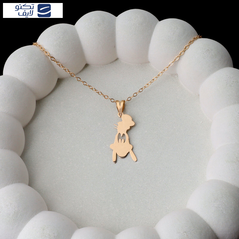 پلاک طلا طرح گوفی سگه طلا 18 عیار پلاک طلا طرح گوفی سگه طلا 18 عیار