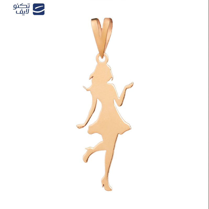 پلاک طلای 18 عیار طرح دختر ناز پلاک طلای 18 عیار طرح دختر ناز