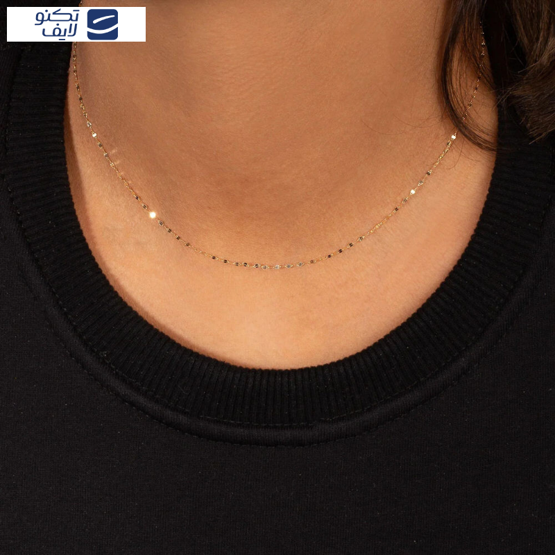 زنجیر طلا 18عیار زنانه طرح پولکی سبک  سایز 1 40cm زنجیر طلا 18عیار زنانه طرح پولکی سبک  سایز 1 40cm